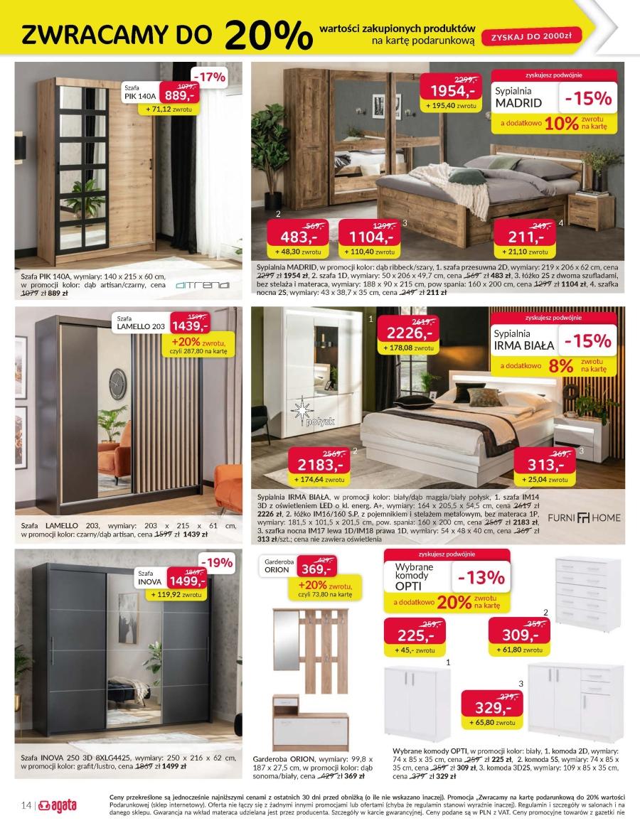 Gazetka promocyjna Agata str. 14