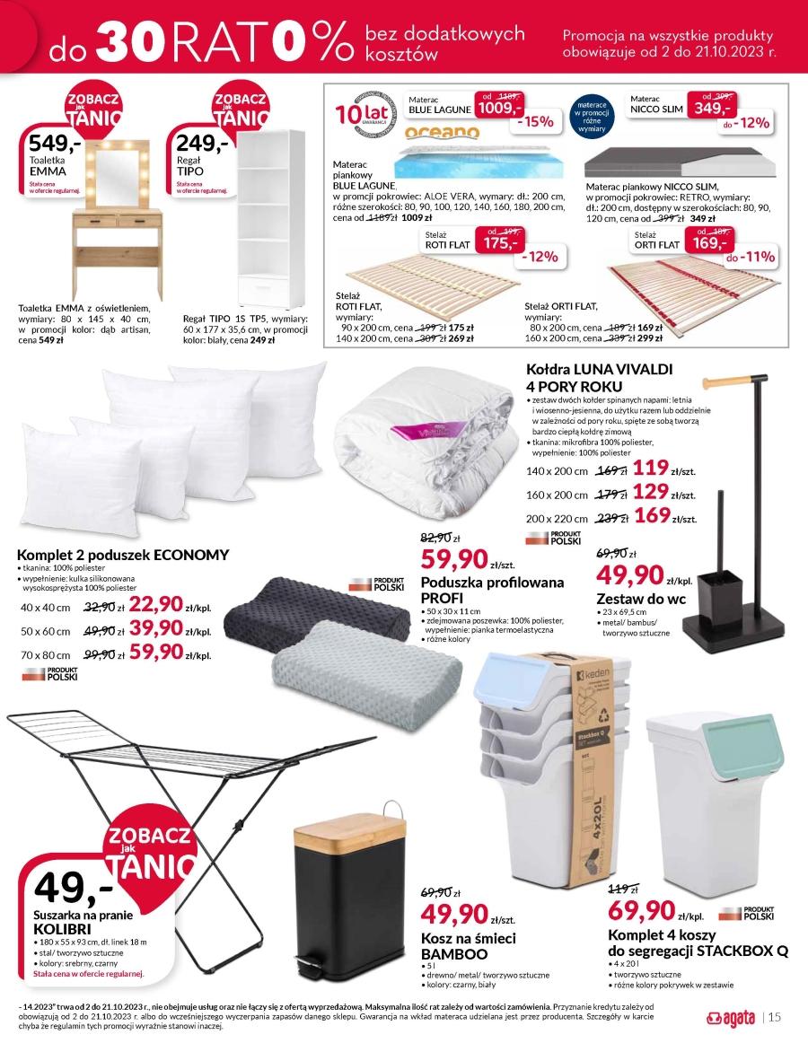 Gazetka promocyjna Agata str. 15
