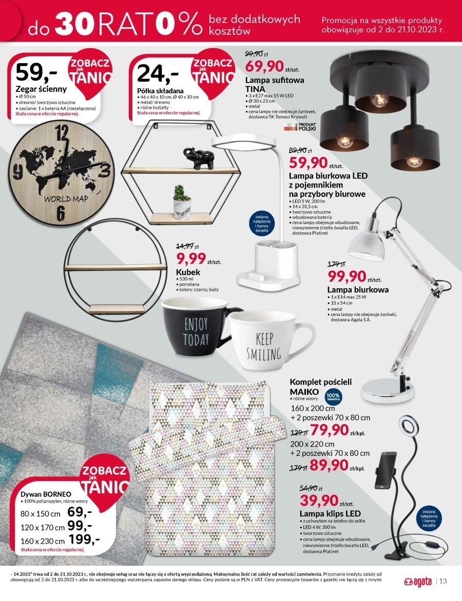 Gazetka promocyjna Agata str. 13