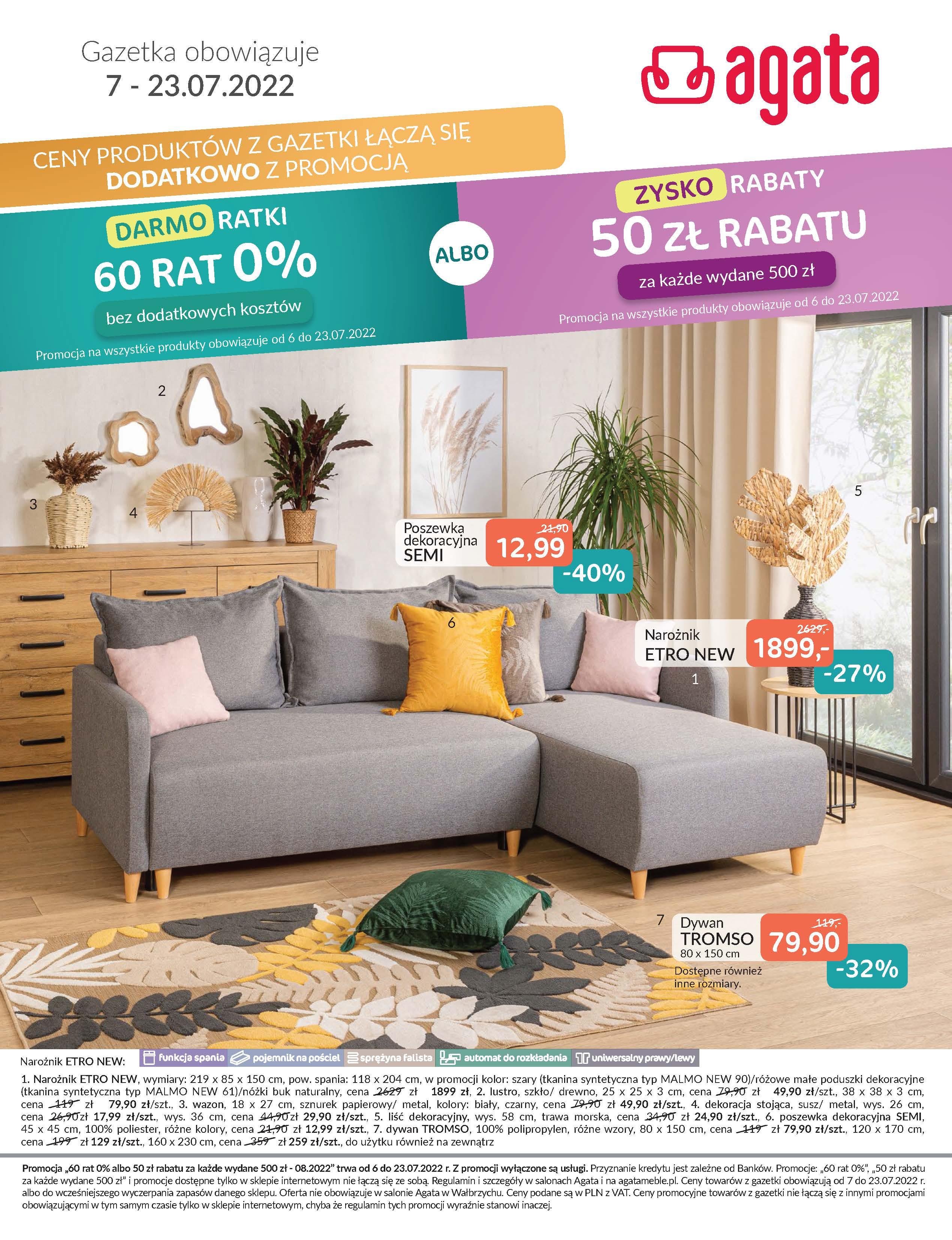 Gazetka promocyjna Agata str. 1