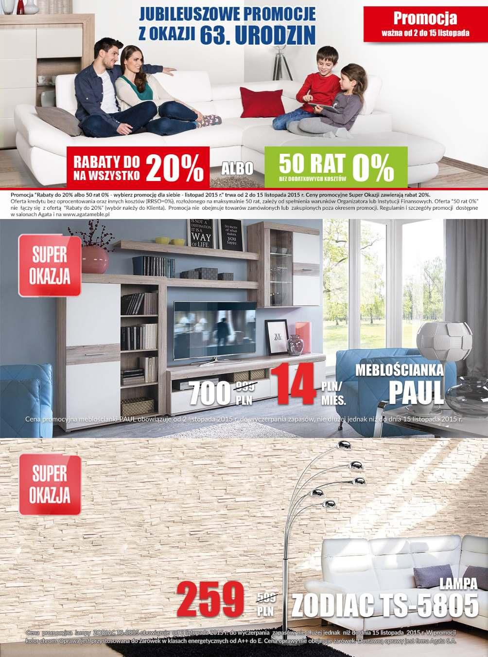 Gazetka promocyjna Agata str. 1