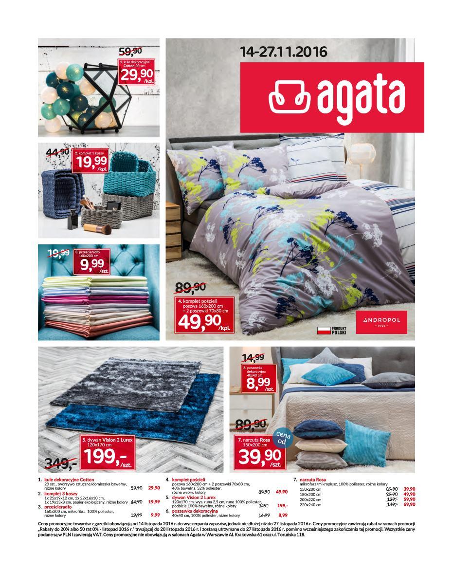 Gazetka promocyjna Agata str. 1