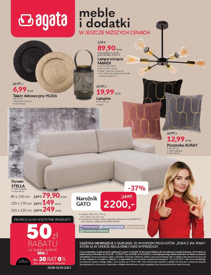 Gazetka promocyjna Agata str. 1